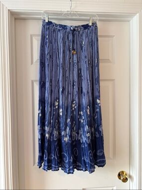 MaxiBlue  cotton skirt